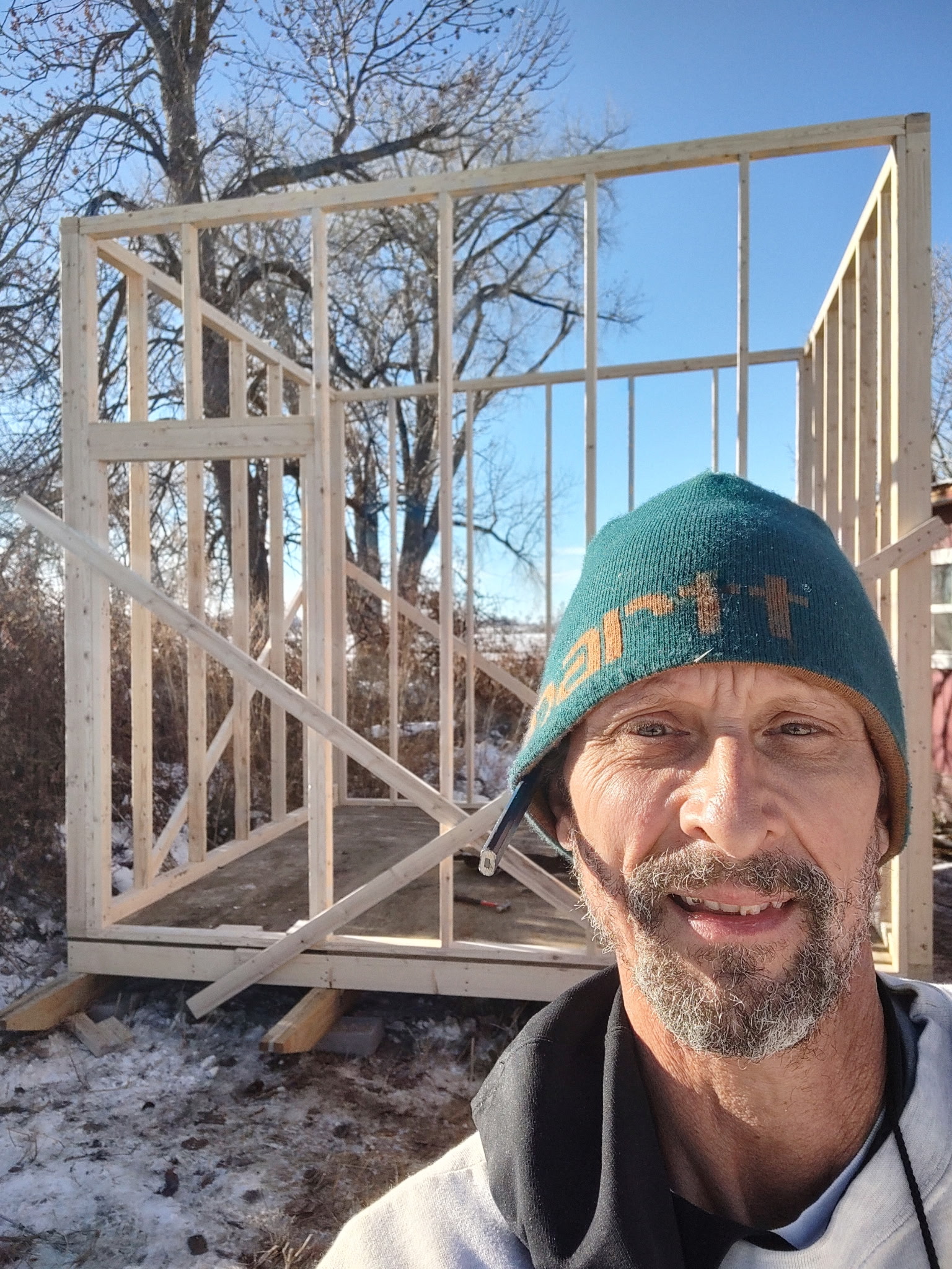 Framing construction project